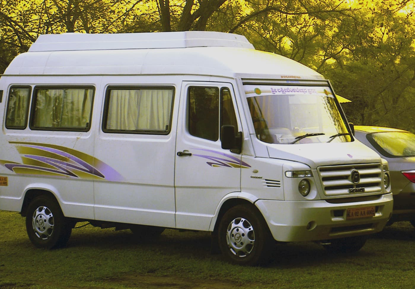 A luxury Force Traveller minibus